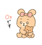 ふんわりリボンうさぎ（個別スタンプ：13）