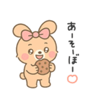 ふんわりリボンうさぎ（個別スタンプ：14）