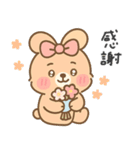 ふんわりリボンうさぎ（個別スタンプ：21）