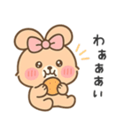 ふんわりリボンうさぎ（個別スタンプ：34）