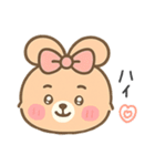 ふんわりリボンうさぎ（個別スタンプ：40）