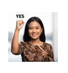 YES！世界の自信満々キャラ（個別スタンプ：2）
