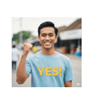 YES！世界の自信満々キャラ（個別スタンプ：4）