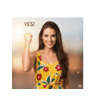 YES！世界の自信満々キャラ（個別スタンプ：7）