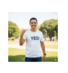 YES！世界の自信満々キャラ（個別スタンプ：8）
