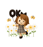 【3D】ずっと使える♡くるりんボブガール（個別スタンプ：5）