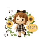 【3D】ずっと使える♡くるりんボブガール（個別スタンプ：17）