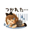 【3D】ずっと使える♡くるりんボブガール（個別スタンプ：24）