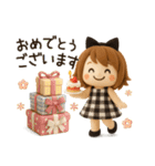 【3D】ずっと使える♡くるりんボブガール（個別スタンプ：26）