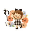 【3D】ずっと使える♡くるりんボブガール（個別スタンプ：28）