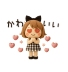 【3D】ずっと使える♡くるりんボブガール（個別スタンプ：31）