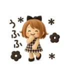 【3D】ずっと使える♡くるりんボブガール（個別スタンプ：34）
