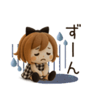 【3D】ずっと使える♡くるりんボブガール（個別スタンプ：37）