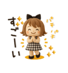【3D】ずっと使える♡くるりんボブガール（個別スタンプ：38）