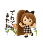 【3D】ずっと使える♡くるりんボブガール（個別スタンプ：40）