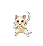 【戦う猫 1】（個別スタンプ：5）