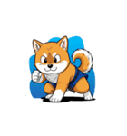 【戦う犬 1】（個別スタンプ：1）