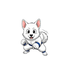 【戦う犬 1】（個別スタンプ：5）