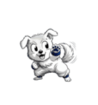 【戦う犬 1】（個別スタンプ：6）