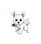 【戦う犬 1】（個別スタンプ：8）
