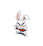【戦うウサギ 1】（個別スタンプ：1）
