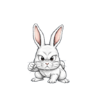 【戦うウサギ 1】（個別スタンプ：2）
