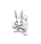 【戦うウサギ 1】（個別スタンプ：3）