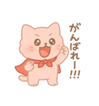 ふわふわピンクねこの毎日スタンプ（個別スタンプ：8）