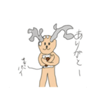 お菓子シカ食べないシカ（個別スタンプ：3）