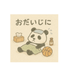 バスケパンダ(鉛筆)（個別スタンプ：4）