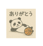 バスケパンダ(鉛筆)（個別スタンプ：5）