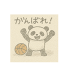 バスケパンダ(鉛筆)（個別スタンプ：6）