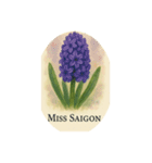 ヒヤシンスの花シリーズ:Hyacinth flowers（個別スタンプ：8）