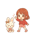 ぴょんこ先輩のイラストで言葉をお届け！（個別スタンプ：5）