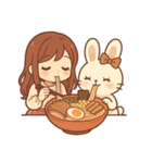 ぴょんこ先輩のイラストで言葉をお届け！（個別スタンプ：6）
