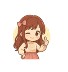 ぴょんこ先輩のイラストで言葉をお届け！（個別スタンプ：9）
