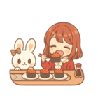 ぴょんこ先輩のイラストで言葉をお届け！（個別スタンプ：14）