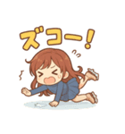ぴょんこ先輩のイラストで言葉をお届け！（個別スタンプ：16）