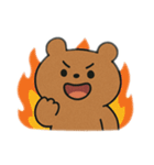 「情緒ブレすぎくま」（セリフなしver.）（個別スタンプ：1）