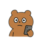 「情緒ブレすぎくま」（セリフなしver.）（個別スタンプ：3）