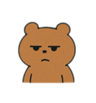 「情緒ブレすぎくま」（セリフなしver.）（個別スタンプ：4）
