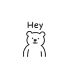 Hello！ くまの英語スタンプ（個別スタンプ：2）