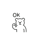 Hello！ くまの英語スタンプ（個別スタンプ：7）