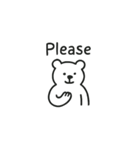 Hello！ くまの英語スタンプ（個別スタンプ：10）