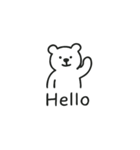 Hello！ くまの英語スタンプ（個別スタンプ：11）