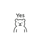 Hello！ くまの英語スタンプ（個別スタンプ：12）