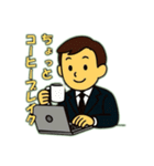 パソコンで仕事中（個別スタンプ：16）