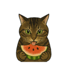 食べるねこ（個別スタンプ：2）