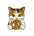 食べるねこ（個別スタンプ：4）