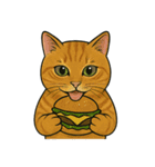 食べるねこ（個別スタンプ：5）